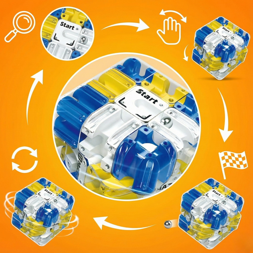 WonderQuest™ 3D Maze Cube – Wonder Quest